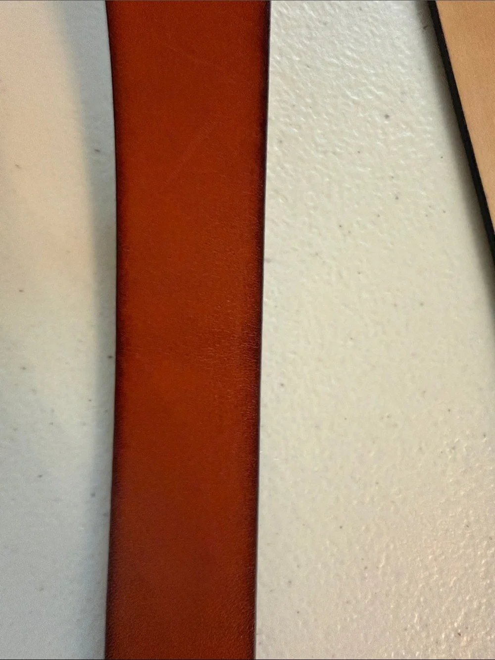 Cole Haan Brown Cognac Leather Belt with Silver Buckle size 36